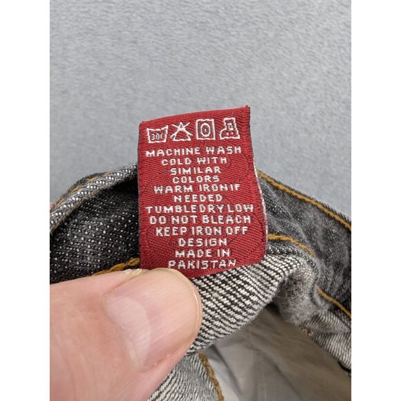 Rocawear Denim Shorts Mens Size 38 Charcole Baggy Bermuda Relaxed 100% Cotton - Picture 16 of 16